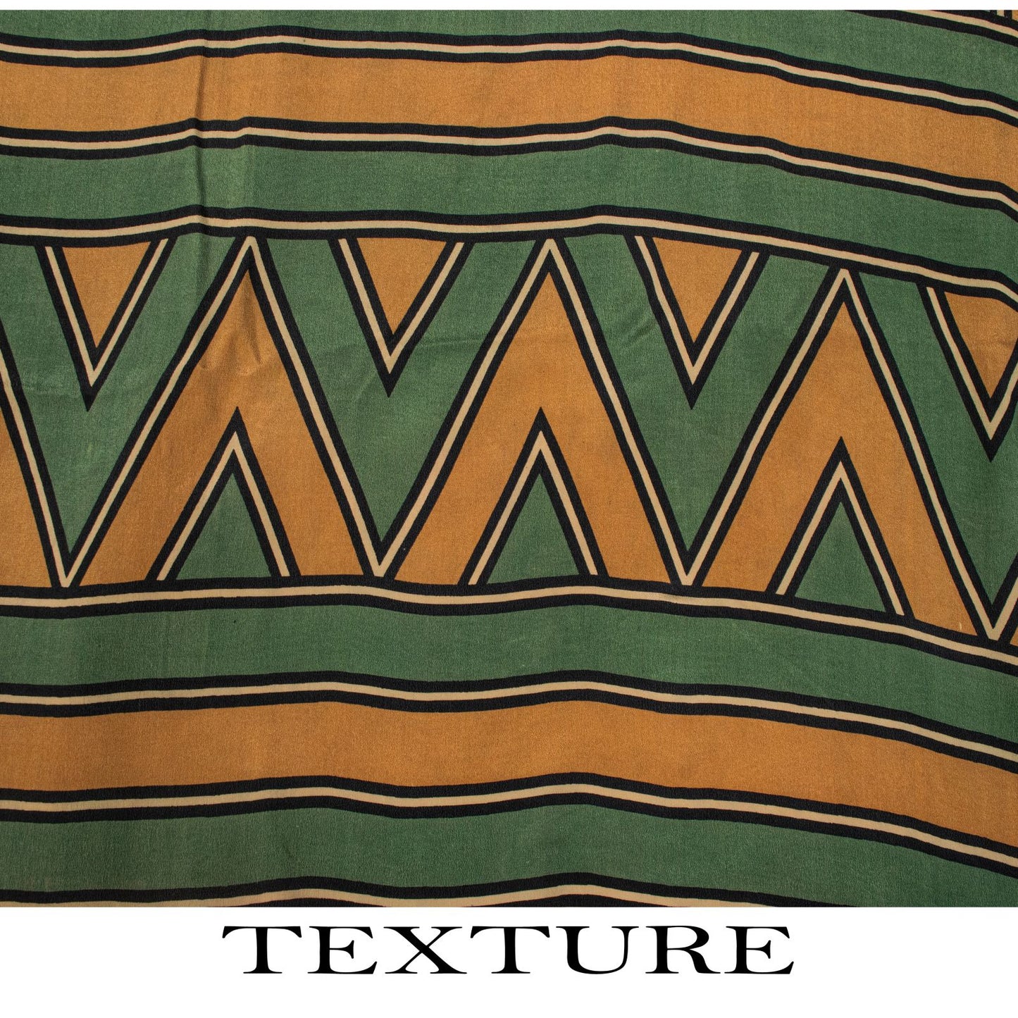 Sanskriti Vintage Saree Yellow Pure Crepe Wave LinePrint Sari 5.5Yd Craft Fabric