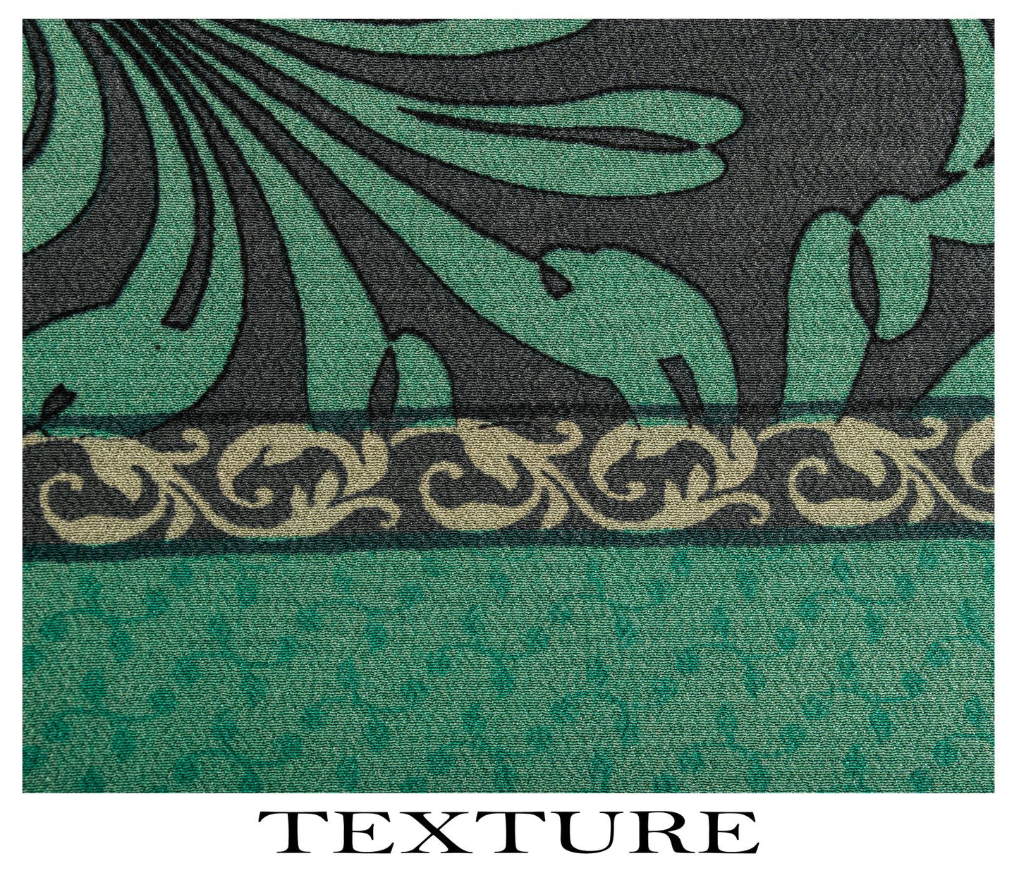 Sanskriti Vintage Saree Green Pure Crepe Floral Printed Sari 5.5Yd Craft Fabric
