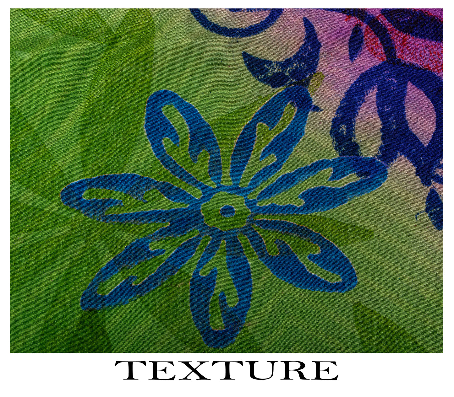 Sanskriti Vintage Saree Purple-Green Pure Crepe Floral Print Sari 5+Yard Fabric