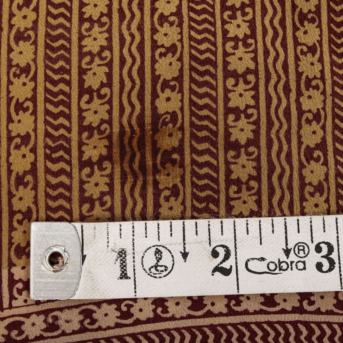 Sanskriti Vintage Saree Beige Pure Crepe Floral Print Sari 5.5+Yard Craft Fabric