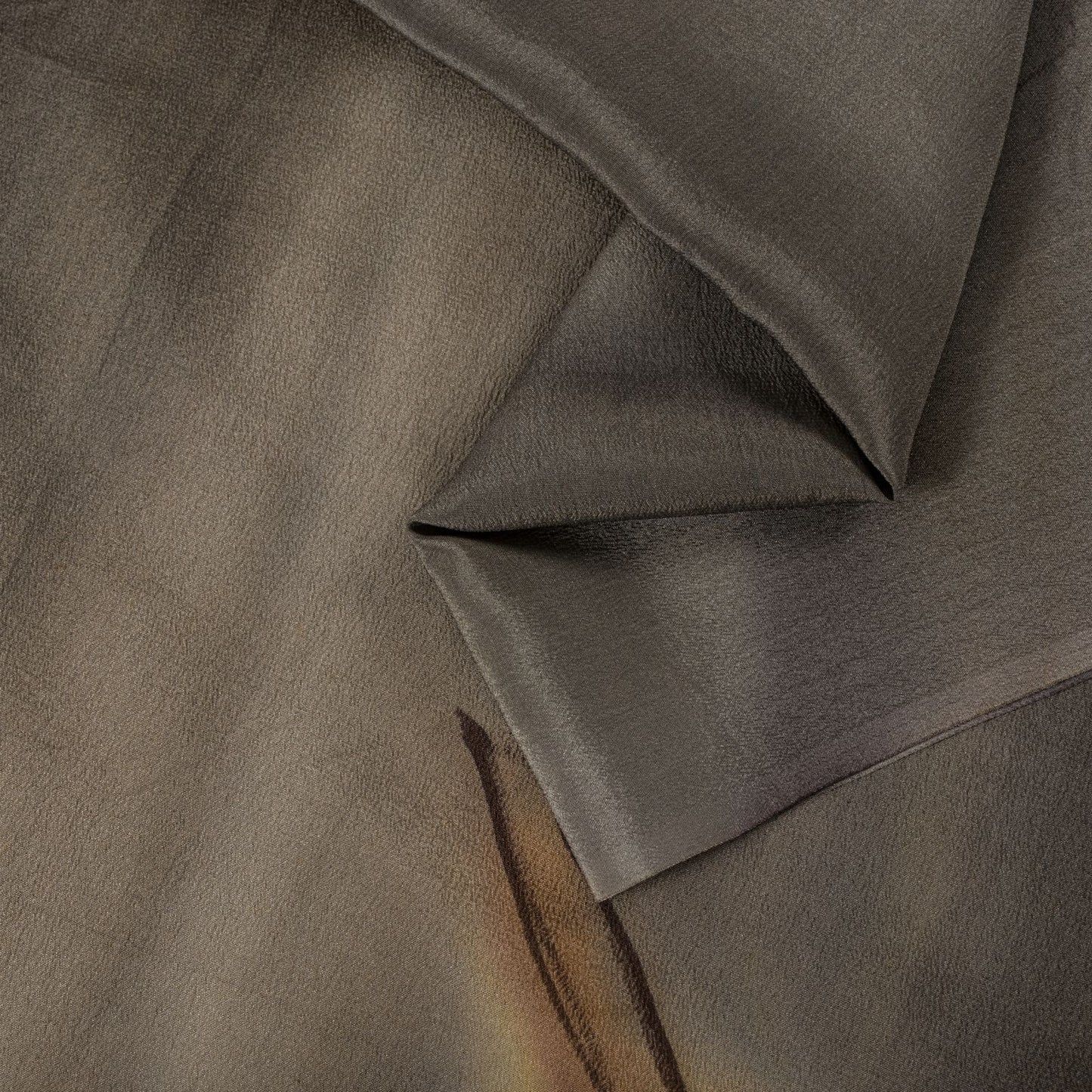 Sanskriti Vintage Saree Gray Pure Crepe Floral Digital Print Sari 5+Yard Fabric