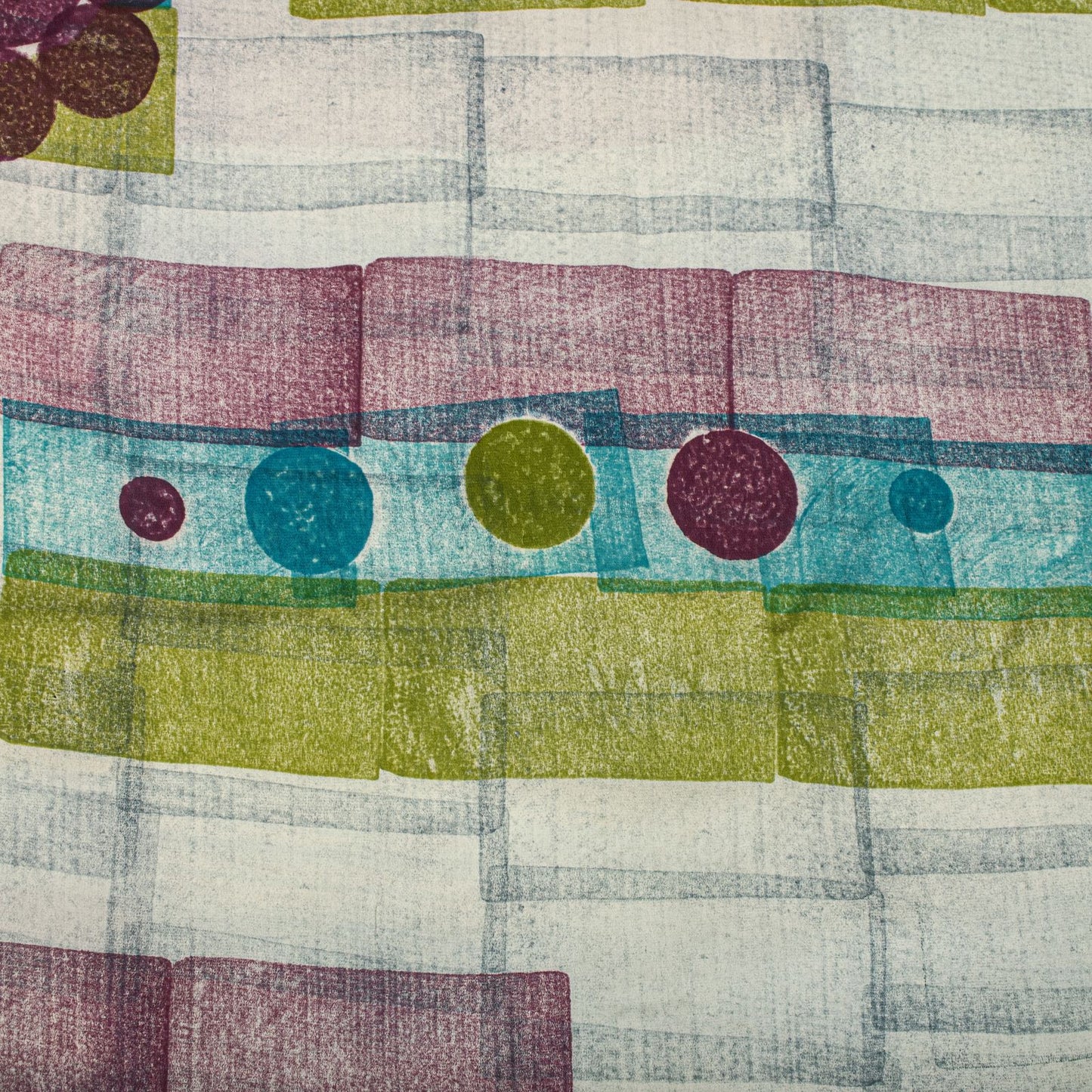 Sanskriti Vintage Saree Blue Pure Crepe Geometric Printed Sari 5.5Yard Fabric