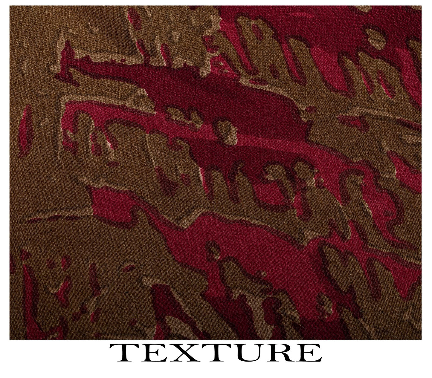 Sanskriti Vintage Saree Maroon Pure Crepe Abstract Printed Sari 5.5+Yard Fabric