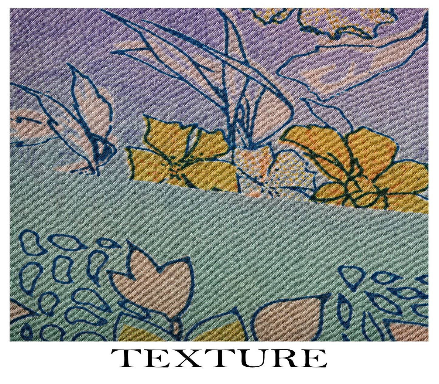 Sanskriti Vintage Saree Purple-Green Pure Crepe Floral Print Sari 5.5+Yd Fabric
