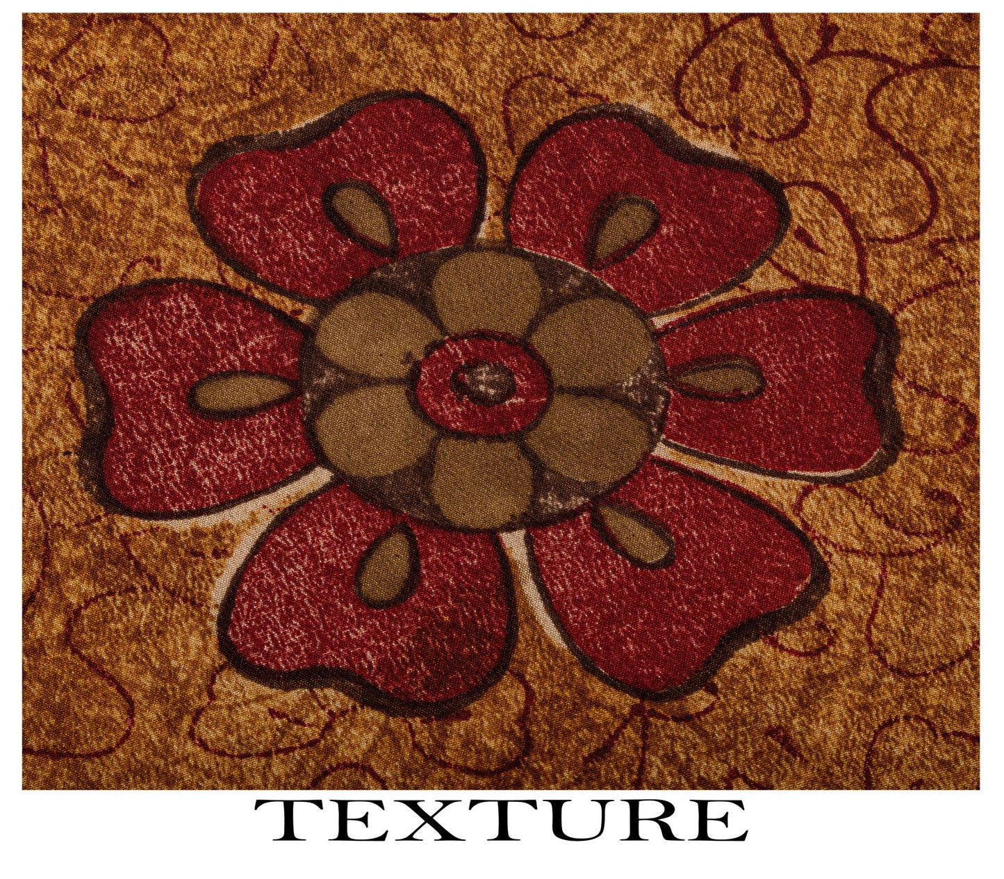 Sanskriti Vintage Saree Brown Pure Crepe Paisley Print Sari 5.5+Yard CraftFabric