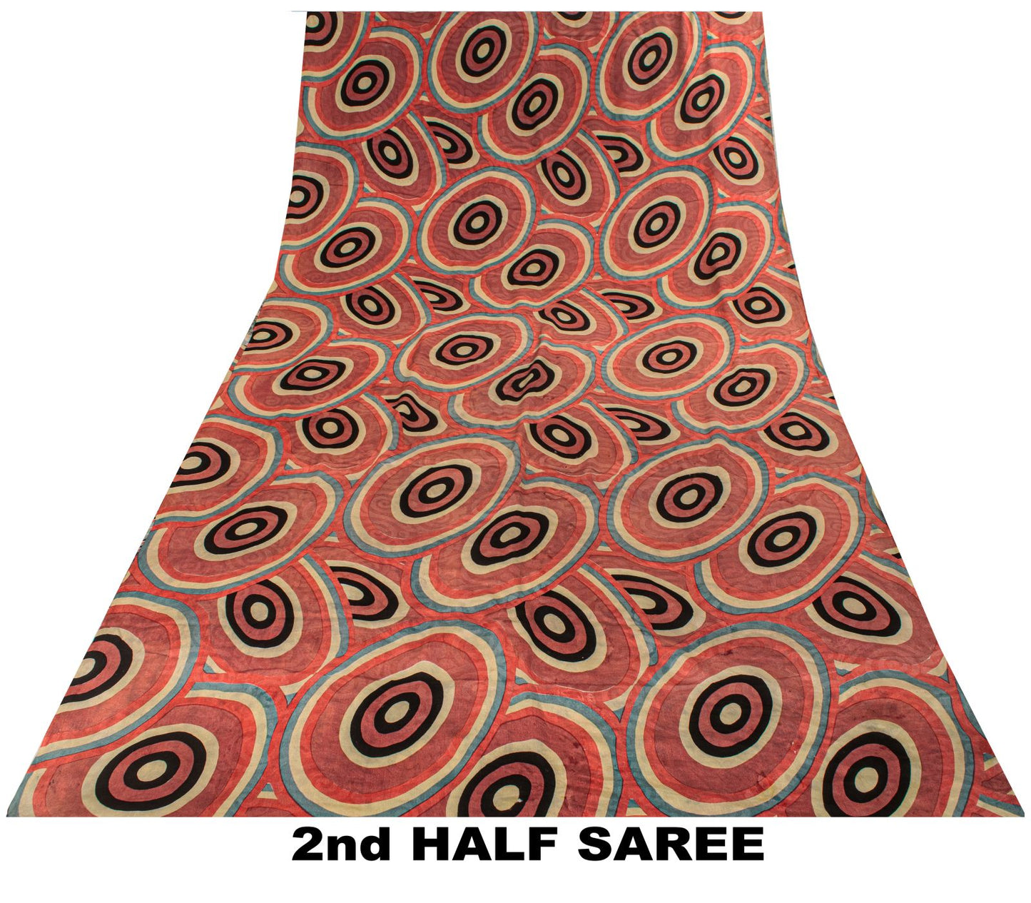 Sanskriti Vintage Saree Gray-Pink Pure Crepe Floral Printed Sari 5.5+Yard Fabric
