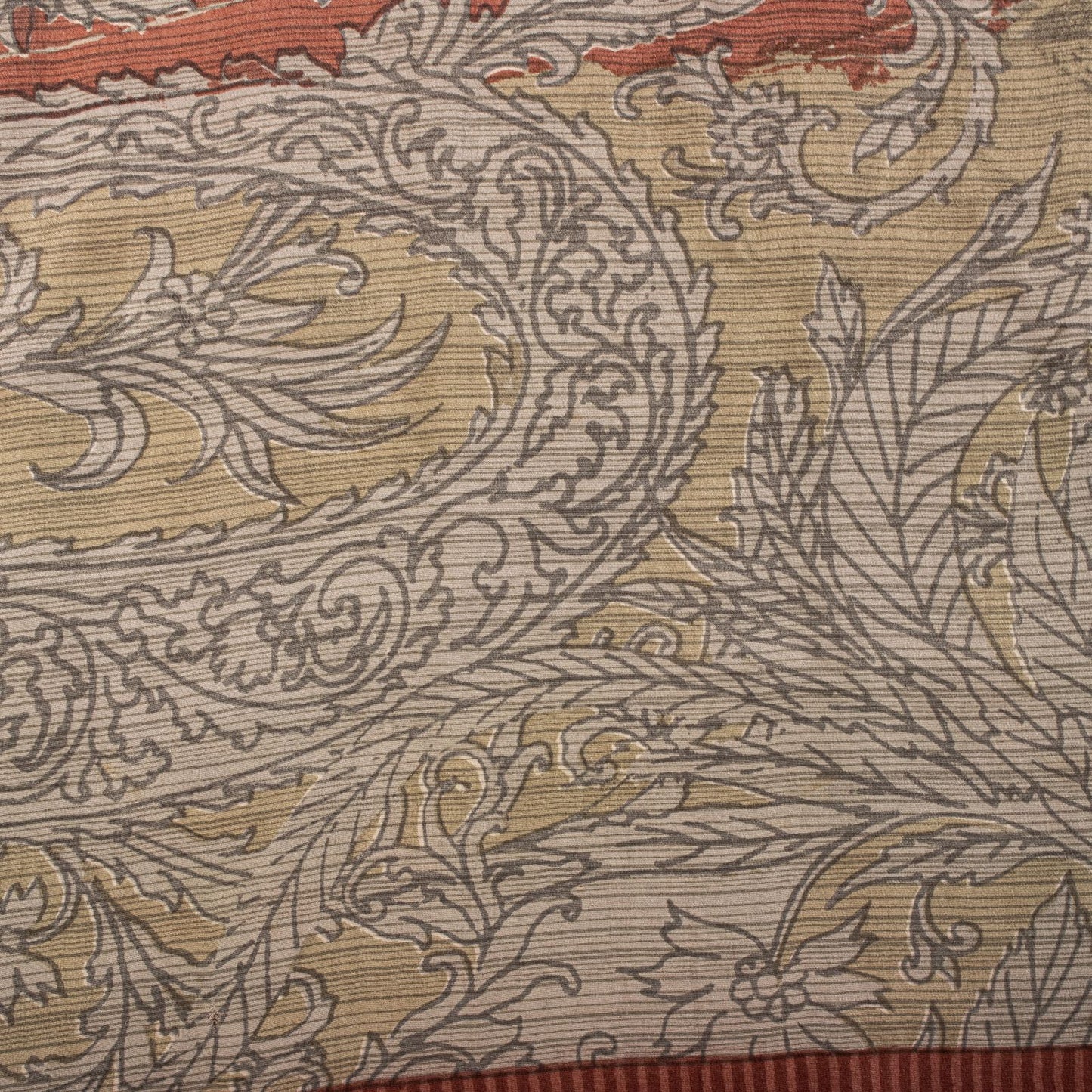 Sanskriti Vintage Saree Pink 100% Pure Crepe Abstract Print Sari 5.5+Yard Fabric