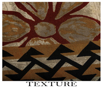 Sanskriti Vintage Saree Brown 100% Pure Crepe Floral Print Sari 5.5+Yard Fabric
