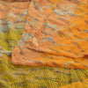 Sanskriti Vintage Yellow Sarees 100% Pure Crepe Silk Printed Sari 5 Yard Sustainable Fabric
