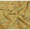 Sanskriti Vintage Indian Sarees Printed Pure Crepe Silk Sari Craft Soft Fabric