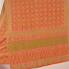 Sanskriti Vintage Peach Sarees 100% Pure Crepe Silk Printed Sari Craft Sustainable Fabric