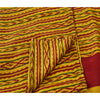 Sanskriti Vintage Indian Printed Sarees 100% Pure Crepe Silk Craft Fabric Sari