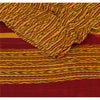 Sanskriti Vintage Indian Printed Sarees 100% Pure Crepe Silk Craft Fabric Sari