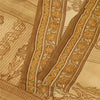 Sanskriti Vintage Cream Sarees 100% Pure Crepe Silk Printed Sari Craft Fabric