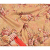Sanskriti Vintage beige Sarees Poly Georgette Printed Sari Craft Sustainable Fabric