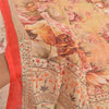 Sanskriti Vintage beige Sarees Poly Georgette Printed Sari Craft Sustainable Fabric