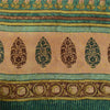 Sanskriti Vintage Sarees Brown Pure Georgette Silk Printed Sari 5yd Craft Fabric