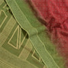 Sanskriti Vintage Red Sarees Pure Chiffon Silk Printed Sari Soft Craft Sustainable Fabric
