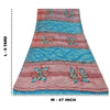 Sanskriti Vintage Blue Sarees Pure Georgette Silk Printed Sari Craft Sustainable Fabric