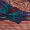 Sanskriti Vintage Printed Georgette Silk Sari: Multicolor Indian Craft Fabric (5 Yd) Bohemian Fabric For Dressmaking,Upcyclers