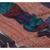 Sanskriti Vintage Printed Georgette Silk Sari: Multicolor Indian Craft Fabric (5 Yd) Bohemian Fabric For Dressmaking,Upcyclers