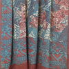 Sanskriti Vintage Pure Georgette Silk Sarees Blue Printed Sari 5yd Craft Sustainable Fabric