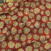 Sanskriti Vintage 100% Pure Georgette Silk Red Sarees Printed Sarees 5Yd Craft Fabric Bohemian Fabric For Dressmaking,Upcyclers