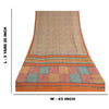 Sanskriti Vintage Multi Sarees Printed Pure Georgette Silk Sari 5yd Craft Sustainable Fabric