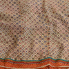 Sanskriti Vintage Multi Sarees Printed Pure Georgette Silk Sari 5yd Craft Sustainable Fabric