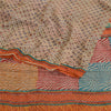 Sanskriti Vintage Multi Sarees Printed Pure Georgette Silk Sari 5yd Craft Sustainable Fabric