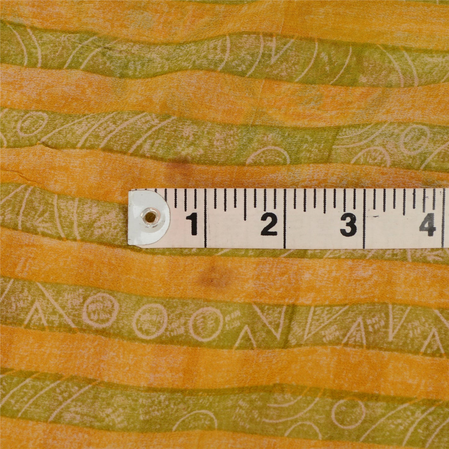 Sanskriti Vintage Green & Red Print Sarees Pure Georgette Silk Sari Craft Fabric