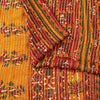 Sanskriti Vintage Red Indian Sarees Blend Georgette Sari Printed Woven Sustainable Fabric