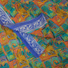 Sanskriti Vintage Multi Sarees Pure Georgette Silk Sari Printed 5yd Craft Sustainable Fabric