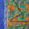 Sanskriti Vintage Multi Sarees Pure Georgette Silk Sari Printed 5yd Craft Sustainable Fabric