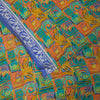 Sanskriti Vintage Multi Sarees Pure Georgette Silk Sari Printed 5yd Craft Sustainable Fabric