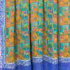 Sanskriti Vintage Multi Sarees Pure Georgette Silk Sari Printed 5yd Craft Sustainable Fabric