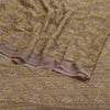 Sanskriti Vintage Purple Indian Sarees Chiffon Printed Sari Soft Craft Sustainable Fabric