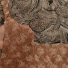 Sanskriti Vintage Black Sarees Pure Georgette Silk Printed Sari 5yd Craft Sustainable Fabric