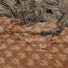 Sanskriti Vintage Black Sarees Pure Georgette Silk Printed Sari 5yd Craft Sustainable Fabric