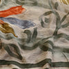 Sanskriti Vintage Green Sarees Blend Georgette Printed Sari Soft Craft Sustainable Fabric