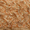 Sanskriti Vintage Sari Georgette Orange Indian Printed Sarees 5 Yd Soft Craft Fabric Create-Floral Dresses, Kaftans, Skirts, Tops