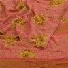 Sanskriti Vintage Pink Sarees Pure Georgette Silk Printed Sari Soft Craft Sustainable Fabric