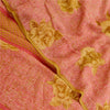 Sanskriti Vintage Pink Sarees Pure Georgette Silk Printed Sari Soft Craft Sustainable Fabric