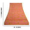 Sanskriti Vintage Pink Sarees Pure Georgette Silk Printed Sari Soft Craft Sustainable Fabric