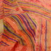 Sanskriti Vintage Red Tie-Dye Georgette Silk Saree: Printed Craft Fabric 5 Yd Create-Floral Dresses, Kaftans, Skirts, Tops