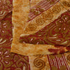 Sanskriti Vintage 100% Pure Georgette Silk Purple Printed Saree 5 Yd Floral Craft Fabric Bohemian Fabric For Dressmaking,Craft Supplies