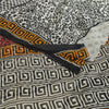 Sanskriti Vintage Sarees Dark Red Blend Georgette Printed Sari 5YD Craft Sustainable Fabric