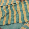 Sanskriti Vintage Pure Georgette Silk Gray & Orange Printed Saree 5Yd Craft Fabric Floral Recycled For Quilting, Home Decor For Upcyclers