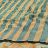 Sanskriti Vintage Pure Georgette Silk Gray & Orange Printed Saree 5Yd Craft Fabric Floral Recycled For Quilting, Home Decor For Upcyclers