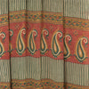 Sanskriti Vintage Sarees Red Pure Georgette Silk Paisley Print Sari Craft Sustainable Fabric